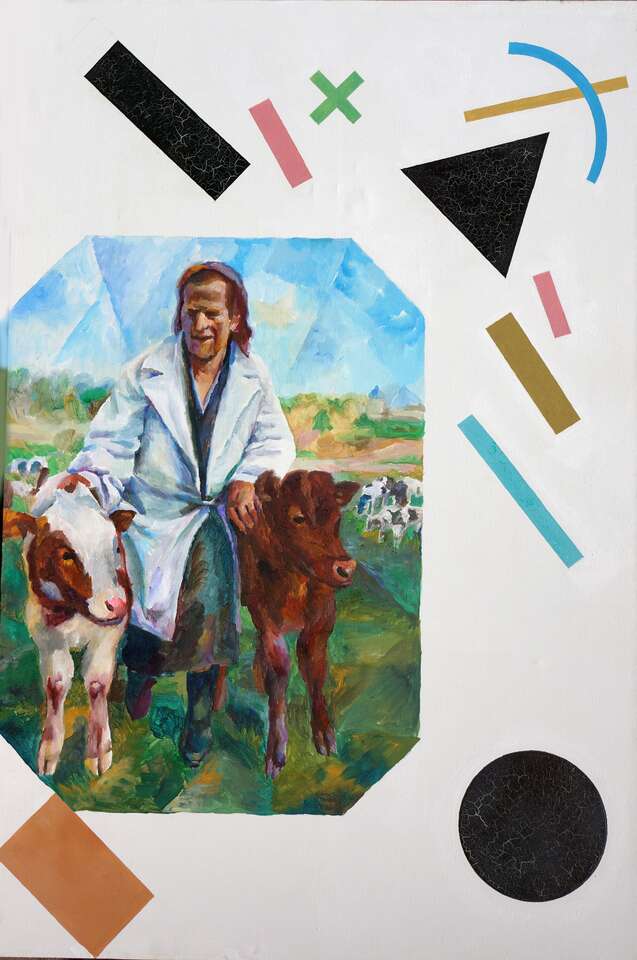 Igor Makarevich. Artwork Composition with Calves