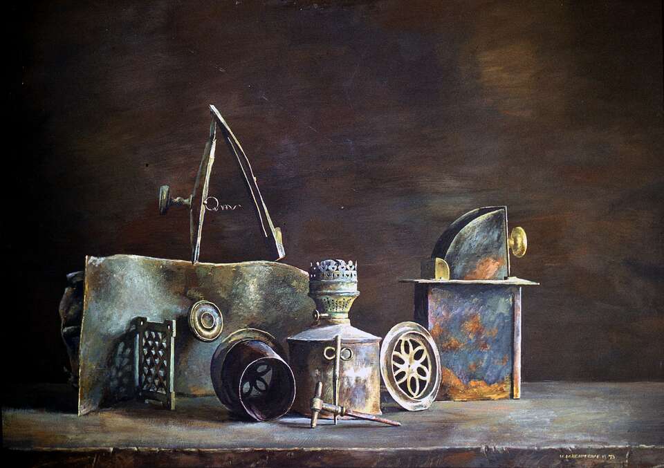 Igor Makarevich. Artwork Still life with a kerosene lamp