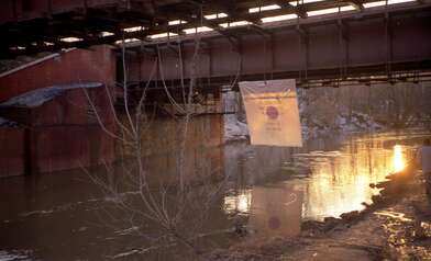Collective action To M. Ryklin. Lifting. (The Slogan-96), 1989. Photo: Igor Makarevich. Photo - 10