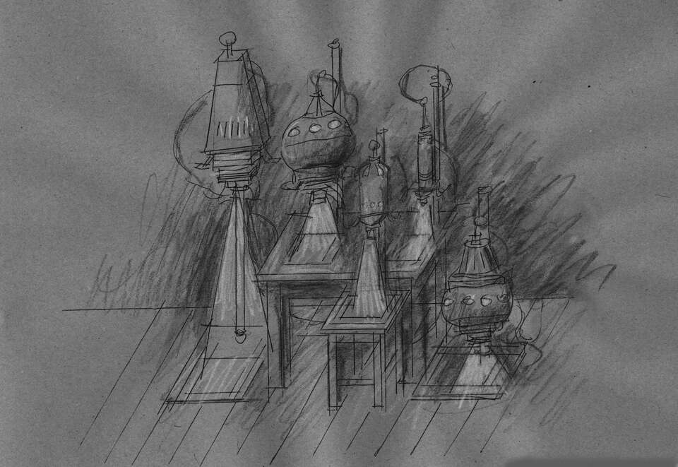 Igor Makarevich. Artwork Borisov&#039;s Dark Room (Sketch of the Installation)