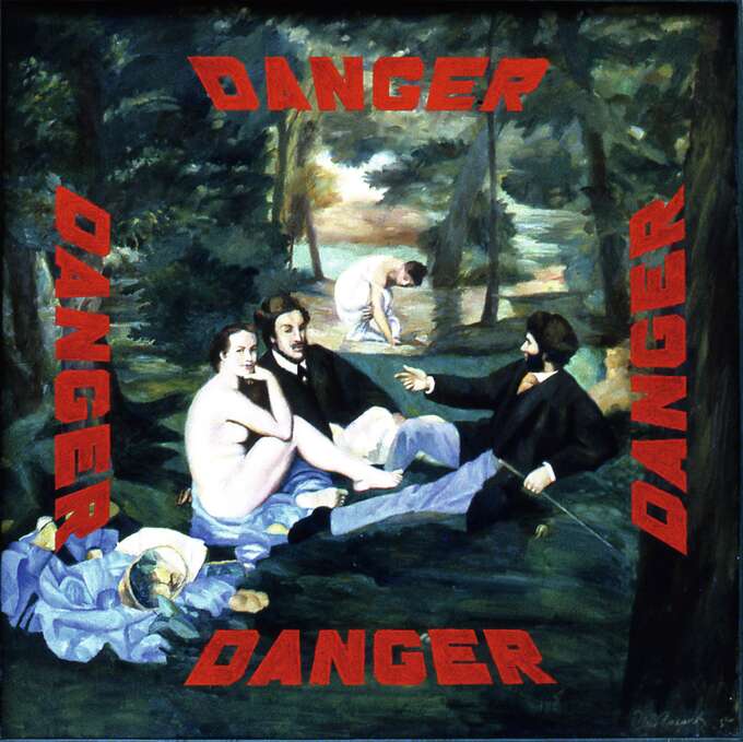 Игорь Макаревич. Левая фланговая часть композиции портрета Эрика Булатова