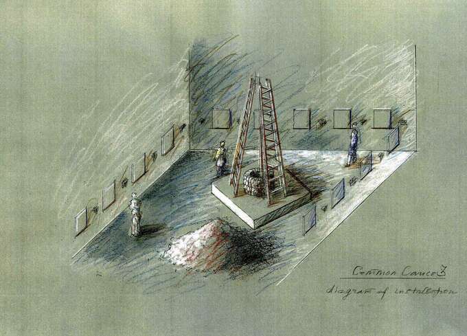 Игорь Макаревич, Елена Елагина. Эскиз инсталляции «Общее дело»