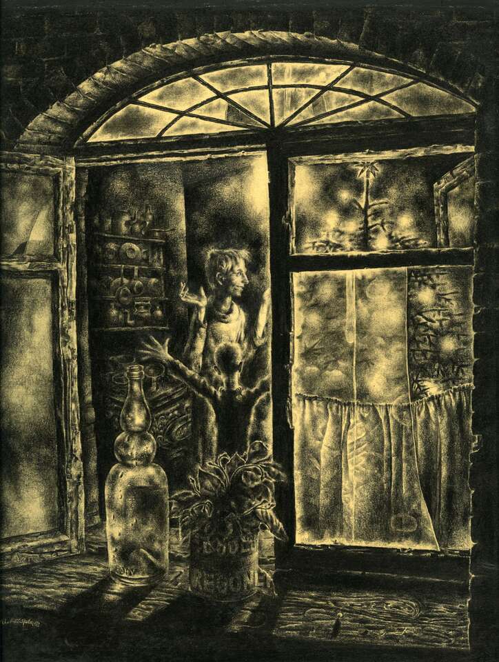 Igor Makarevich. Artwork Illustration for Truman Capote&#039;s book &quot;A Christmas Carol&quot;