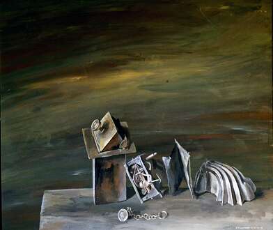 Igor Makarevich. Artwork Still life with a stove damper