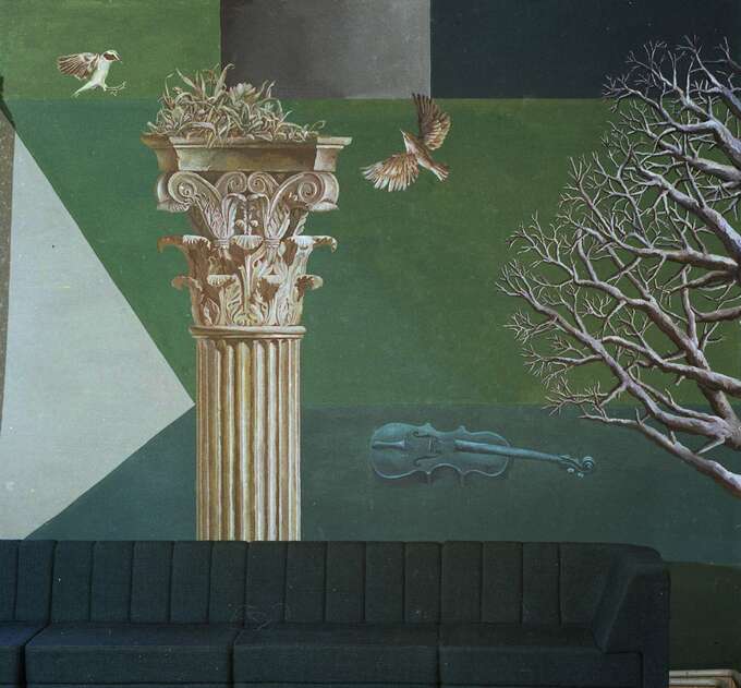 Игорь Макаревич. Роспись в ресторане «Олимпийская деревня»