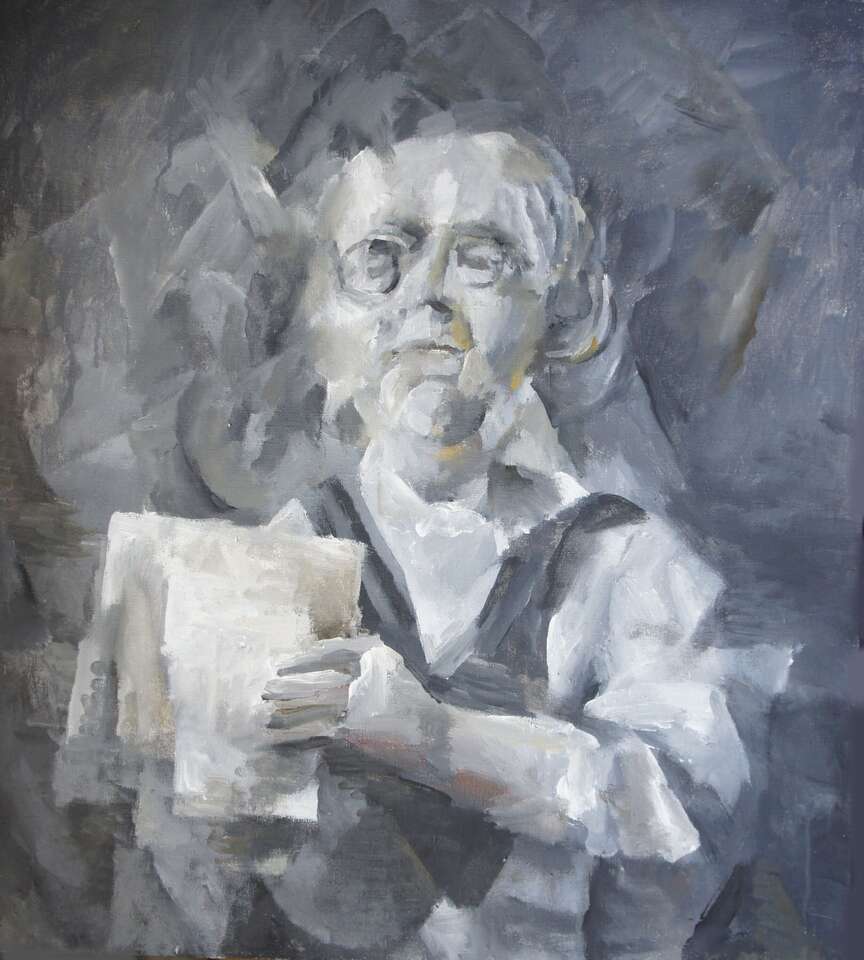 Igor Makarevich, Elena Elagina. Artwork Portrait of a Writer (variant 2)