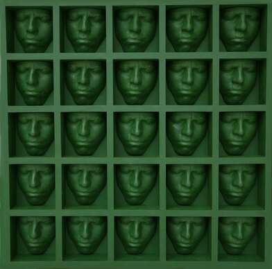 Текст Monumental Makarevich. Artwork 25 Green Faces
