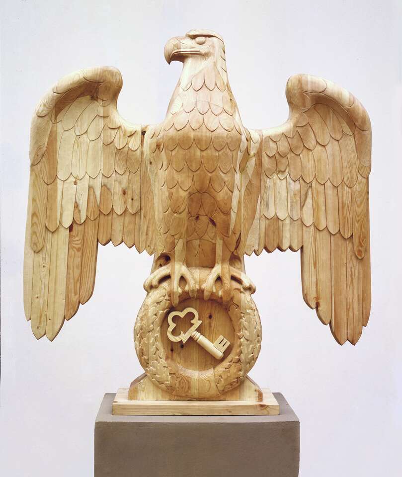 Igor Makarevich, Elena Elagina. Artwork Wooden Eagle with the Golden Key