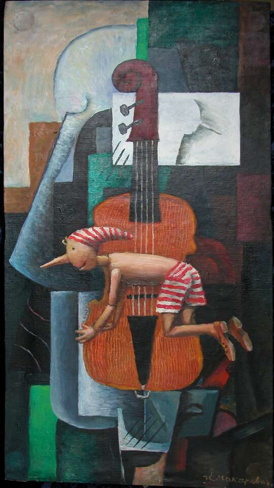 Igor Makarevich. Artwork Buratino and a Violin