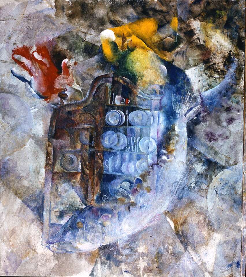 Igor Makarevich. Artwork Cabinet with fish