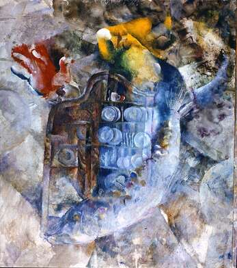 Igor Makarevich. Artwork Cabinet with fish
