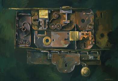 Igor Makarevich. Artwork Five locks