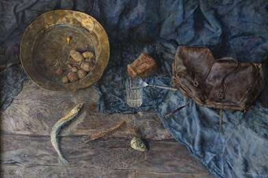 Igor Makarevich. Artwork Still life with attributes of a poor life
