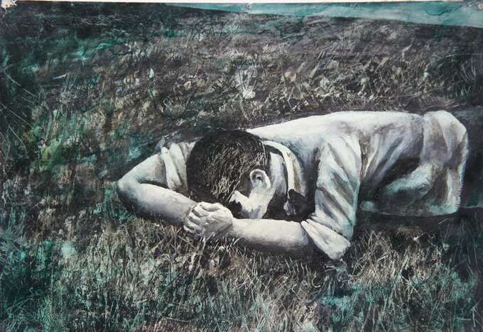 Игорь Макаревич. Лежащая фигура